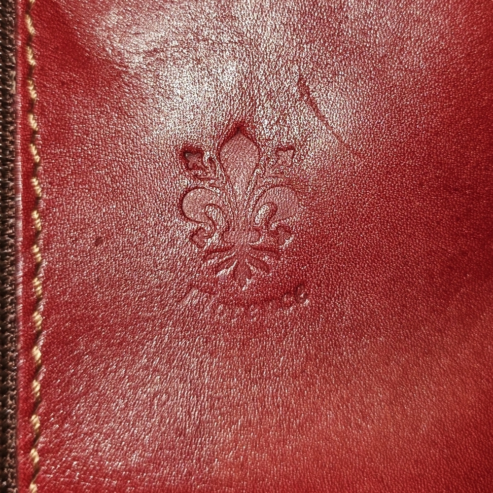 Italian Leather Borse en Pelle Red Crossbody Bag - Picture 9 of 13